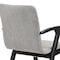 Armen Living Varde Mid-Century Gray Upholstered Dining Chairs in Black Finish, PK2 LCVRSIGRBL - alternate 4